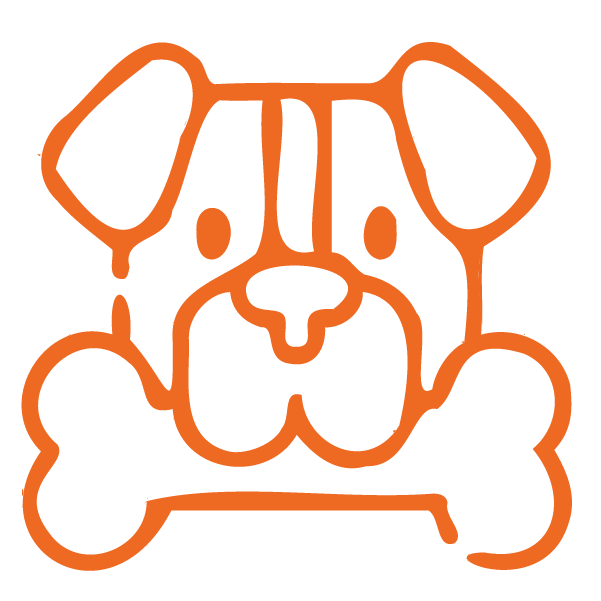 icono perro mordiendo jugute